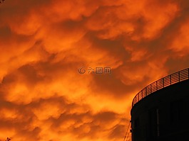 思洛存儲(chǔ)器,橙色,天空