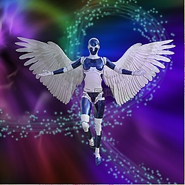 幻想,機器人,翅膀