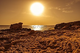太陽(yáng),日落,下午
