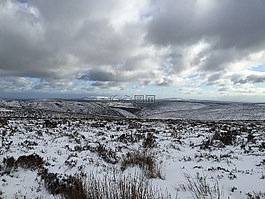 雪,山,丘陵