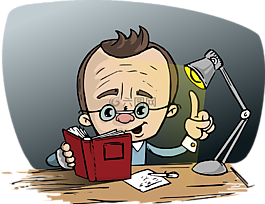 男子,閱讀,書