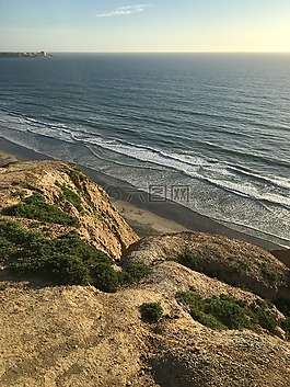 旅行,海,景觀