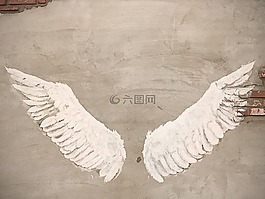 翼,天使,墻