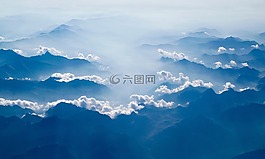 雪,山,云