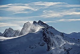山,谷,藍色