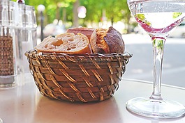 腹,面包,餐廳