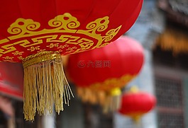 中國(guó)紅,燈籠,喜慶