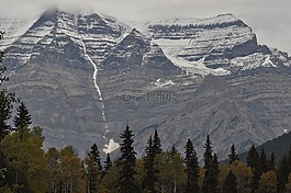自然,雪,山