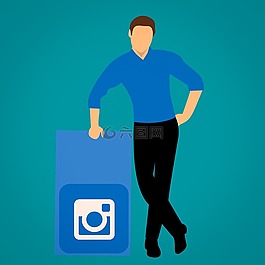 instagram的,社會,媒體