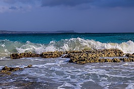 波,砸,泡沫