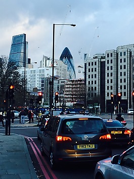 伦敦,出租车,景观