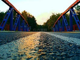 橋,西,晚上云