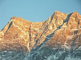 天气石头,zugspitze,山