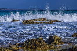 波,砸,泡沫