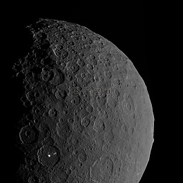 谷神星小行星,空間,火山口