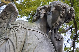 天使,公墓,雕像