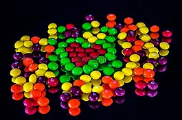彩虹糖,lollies,糖果