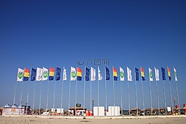 海灘,有色,國家