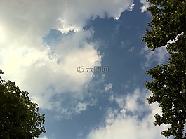云,天空,藍(lán)色