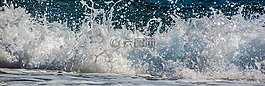 波,砸,海