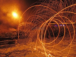 長時間曝光,鋼絲絨,電臺