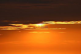 日落,暮光之城,晚上