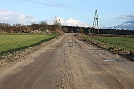 農村公路,mazowsze,景觀