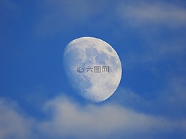月亮,天空,云