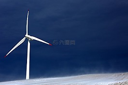 風(fēng)車,黑暗,山