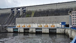 坝,水,表面