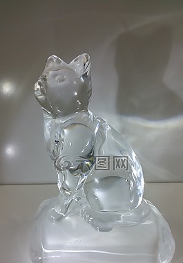 貓,玻璃,水晶