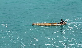 海,日落,天空
