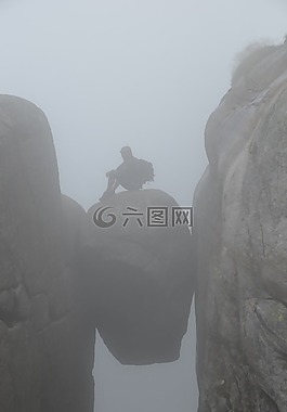 挪威,山,重