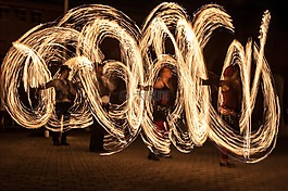 變戲法,夜間照片,長(zhǎng)時(shí)間曝光