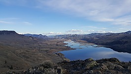 湖,徒步旅行,vista
