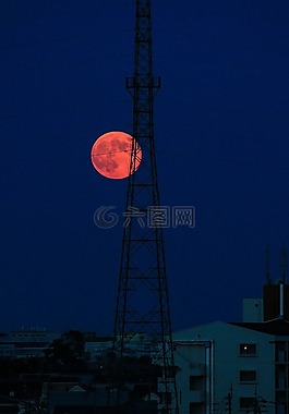 月亮,滿月,夜