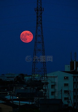 月亮,滿月,夜