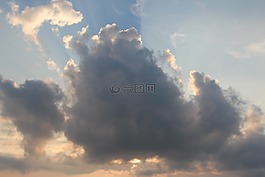 云,太陽,陽光