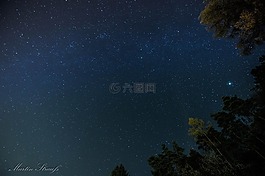 夜,明星,銀河