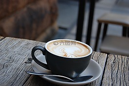 咖啡,表,杯