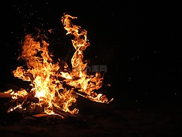篝火晚會,火,光
