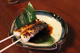 mitarashi餃子,打破,小食