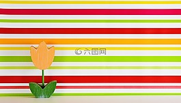 郁金香,花,木