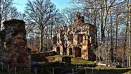 廢墟,krayenberg,德國圖林根