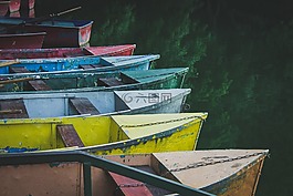 夏季,湖,船