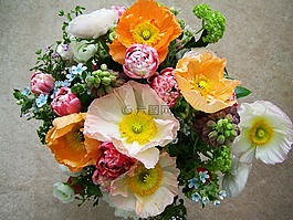 束鮮花,混合的花,切花