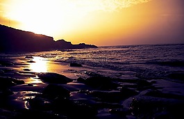 太陽,夏天,日落