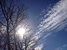 云,天空,藍色