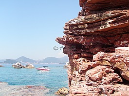 蒙特黑人,海,巖石