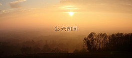 晚上,雾,旺代省